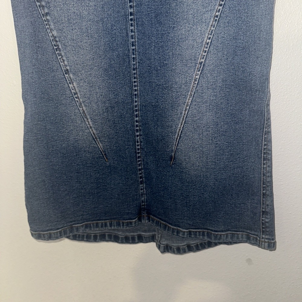 Vtg Y2K Xoxo Denim Skirt Blue Size 0 Stretch - Picture 4 of 12